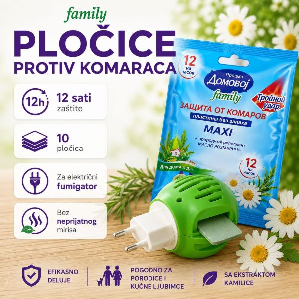 Za komarce 10 kom Trostruki udar za komarace tablete  za električni aparat